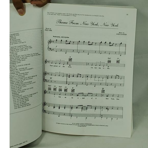 Frank Sinatra Songbook Piano Vocal Guitar Sheet Music Vintage Warner Bros - Picture 3 of 6